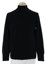 4 Ply Men's Mock Turtleneck Cashmere Sweater (Black) 4 Ply Men's Mock Turtleneck Cashmere Sweater (Black)