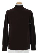 4 Ply Men's Mock Turtleneck Cashmere Sweater (Chocolate) 4 Ply Men's Mock Turtleneck Cashmere Sweater (Chocolate)