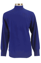 4-ply Men's Mock Turtleneck Cashmere Sweater (Royal Blue) 4-ply Men's Mock Turtleneck Cashmere Sweater (Royal Blue)