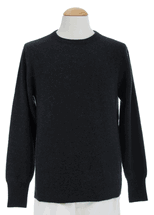 4 Ply Men's Round Neck Cashmere Sweater (Charcoal Grey) 4 Ply Men's Round Neck Cashmere Sweater (Charcoal Grey)