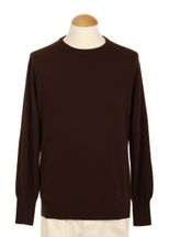 4 Ply Men's Round Neck Cashmere Sweater (Chocolate) 4 Ply Men's Round Neck Cashmere Sweater (Chocolate)