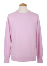 4-ply Men's Round Neck Cashmere Sweater (Pink) 4-ply Men's Round Neck Cashmere Sweater (Pink)