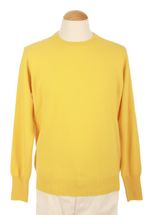 4 Ply Men's Round Neck Cashmere Sweater (Yellow) 4 Ply Men's Round Neck Cashmere Sweater (Yellow)