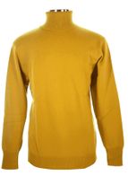 4 Ply Men's Turtleneck Cashmere Sweater (Dark Yellow) 4 Ply Men's Turtleneck Cashmere Sweater (Dark Yellow)