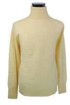4-ply Men's Turtleneck Cashmere Sweater (Light Yellow) 4-ply Men's Turtleneck Cashmere Sweater (Light Yellow)