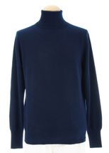 4 Ply Men's Turtleneck Cashmere Sweater (Navy) 4 Ply Men's Turtleneck Cashmere Sweater (Navy)