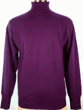 4-ply Men's Turtleneck Cashmere Sweater (Purple) 4-ply Men's Turtleneck Cashmere Sweater (Purple)