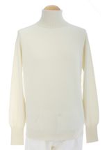 4 Ply Men's Turtleneck Cashmere Sweater (Off White) 4 Ply Men's Turtleneck Cashmere Sweater (Off White)