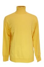 4 Ply Men's Turtleneck Cashmere Sweater (Yellow) 4 Ply Men's Turtleneck Cashmere Sweater (Yellow)