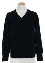 4 Ply Men's V-Neck Cashmere Sweater (Black) 4 Ply Men's V-Neck Cashmere Sweater (Black)