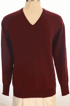 4 Ply Men's V Neck Cashmere Sweater (Burgundy) 4 Ply Men's V Neck Cashmere Sweater (Burgundy)
