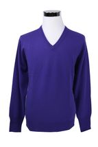 4-ply Men's V-neck Cashmere Sweater (Royal Blue) 4-ply Men's V-neck Cashmere Sweater (Royal Blue)