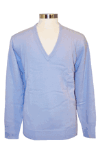 4 Ply Men's V-Neck Cashmere Sweater (Sky Blue) 4 Ply Men's V-Neck Cashmere Sweater (Sky Blue)