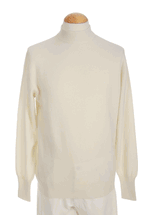 <font color=red>4 Ply</font> Mens Mock Turtleneck Cashmere Sweater (Off White) <font color=red>4 Ply</font> Mens Mock Turtleneck Cashmere Sweater (Off White)