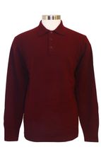 4 Ply Mens Polo Cashmere Sweater (Burgundy) 4 Ply Mens Polo Cashmere Sweater (Burgundy)