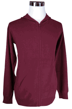 Men's Cashmere Jacket with Hood, Zip closure, 2-pocket (Burgundy) Men's Cashmere Jacket with Hood, Zip closure, 2-pocket (Burgundy)