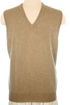 Men's Cashmere Pullover Vest (Beige) Men's Cashmere Pullover Vest (Beige)