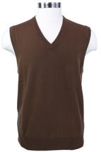 Men's Cashmere Pullover Vest (Brown) Men's Cashmere Pullover Vest (Brown)