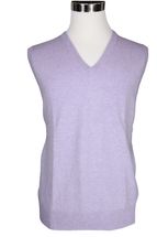 Men's Cashmere Pullover Vest (Light Purple) Men's Cashmere Pullover Vest (Light Purple)