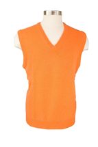 Men's Cashmere Pullover Vest (Orange) Men's Cashmere Pullover Vest (Orange)