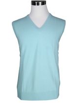 Men's Cashmere Pullover Vest (Powder Green) Men's Cashmere Pullover Vest (Powder Green)