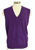 Men's Cashmere Pullover Vest (Purple) Men's Cashmere Pullover Vest (Purple)