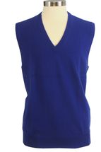 Men's Cashmere Pullover Vest (Royal Blue) Men's Cashmere Pullover Vest (Royal Blue)