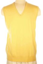 Men's Cashmere Pullover Vest (Yellow) Men's Cashmere Pullover Vest (Yellow)