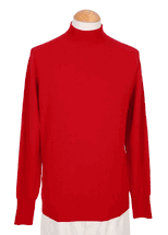 Men's Mock Turtleneck Cashmere Sweater (Dark Red) Men's Mock Turtleneck Cashmere Sweater (Dark Red)