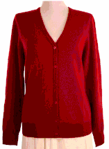 Women's Cardigan V Neck Cashmere Sweater (Dark Red) Women's Cardigan V Neck Cashmere Sweater (Dark Red)