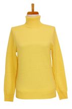 Women's Turtleneck Cashmere Sweater (Yellow) Women's Turtleneck Cashmere Sweater (Yellow)