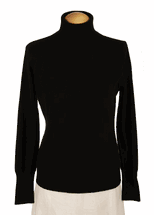 Women's Turtleneck Cashmere Sweater (Black) Women's Turtleneck Cashmere Sweater (Black)