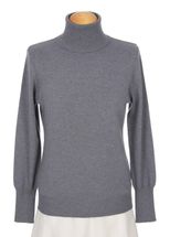 Women's Turtleneck Cashmere Sweater (Grey) Women's Turtleneck Cashmere Sweater (Grey)