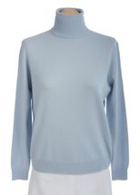 Women's Turtleneck Cashmere Sweater (Sky Blue) Women's Turtleneck Cashmere Sweater (Sky Blue)