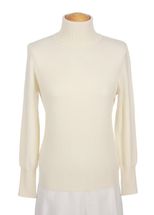 Women's Turtleneck Cashmere Sweater (Off White) Women's Turtleneck Cashmere Sweater (Off White)