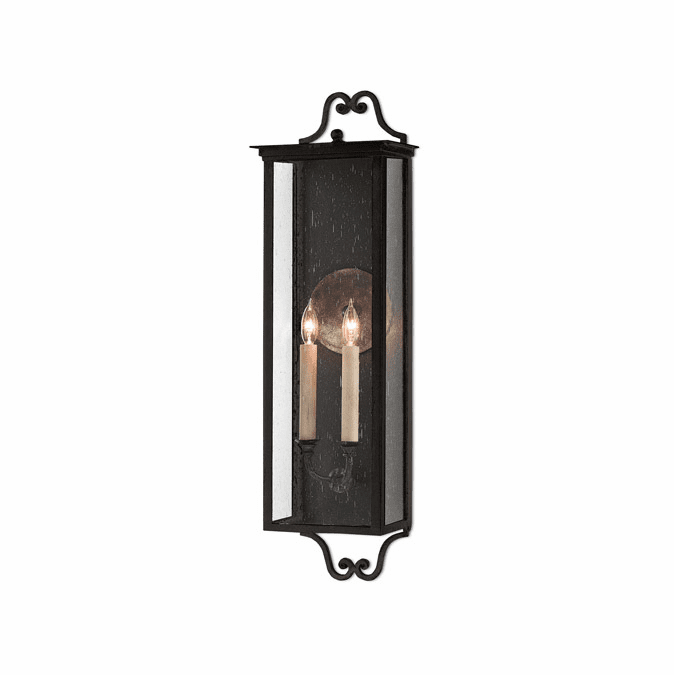Currey and Company Giatti 30.25" Outdoor Lighting Wall Sconce Midnight 55000008