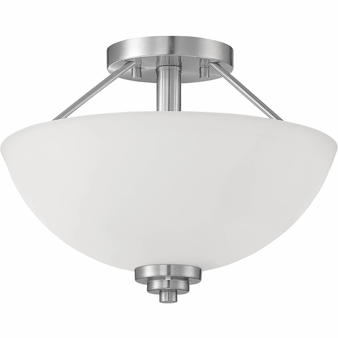 Millennium Durham 10.5" Flush Ceiling Light Fixture Satin Nickel 3152SN