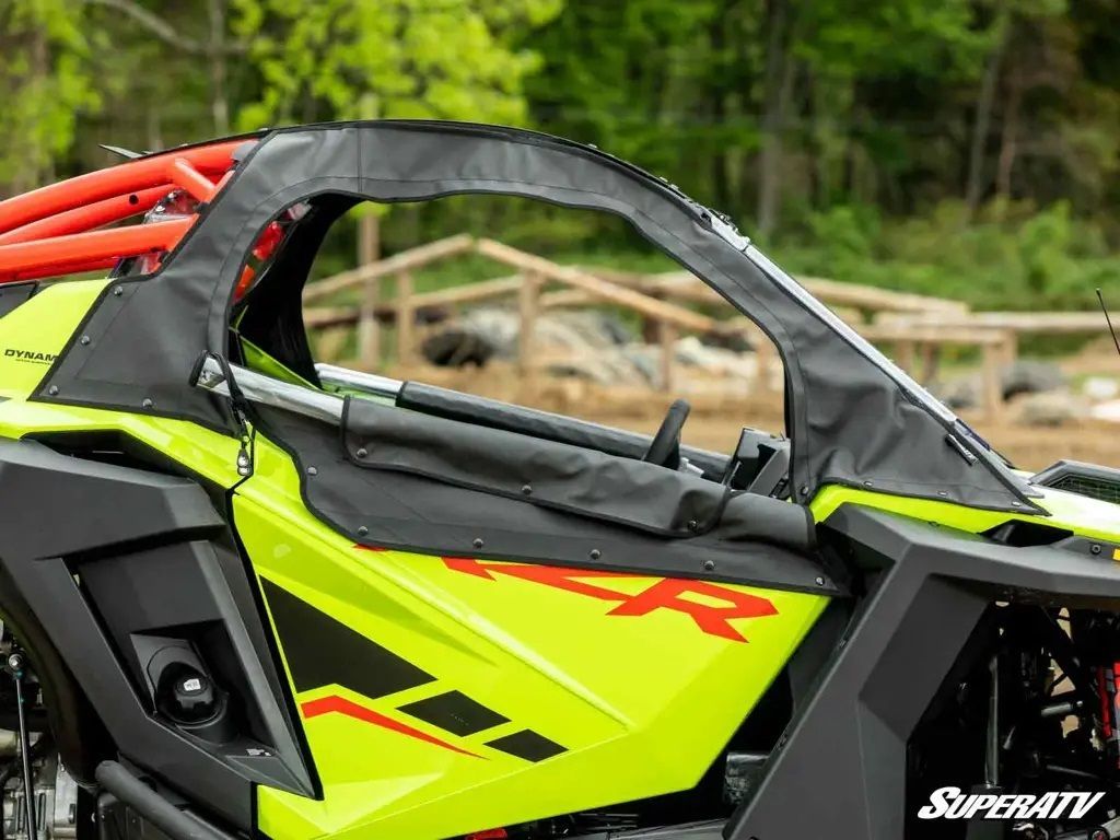 SuperATV Soft Cab Enclosure Upper Doors for Polaris RZR Pro R