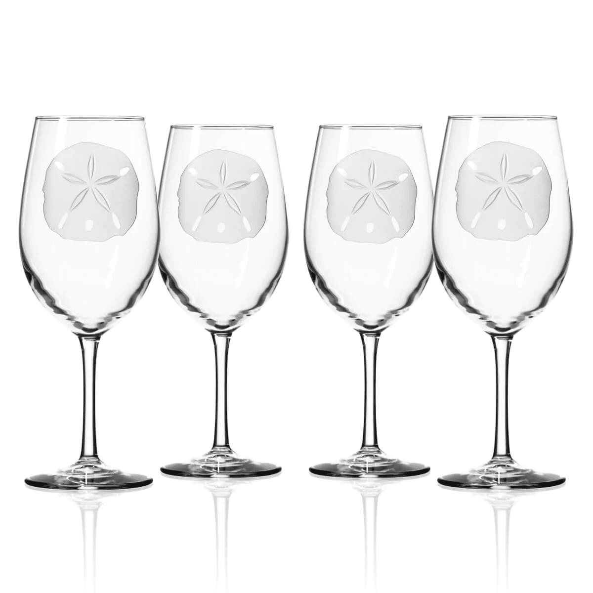 Sand Dollar AP Wine Glass S/4 Ocean