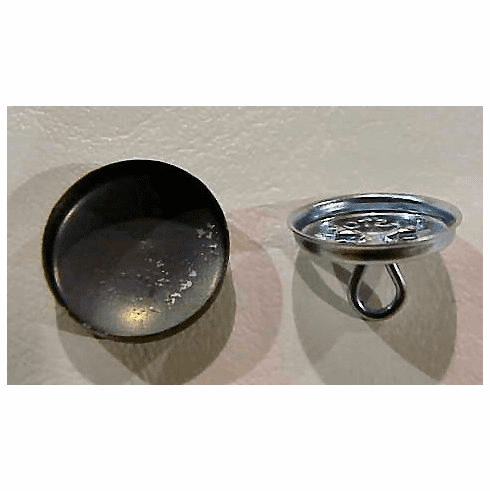 No. 30 Button Shells & Wire Eye Backs