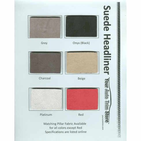 Purchase A Suede Headliner Chart