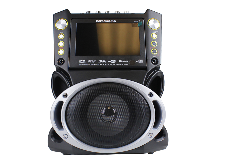 Karaoke USA GF844 DVD/CDG/MP3G Karaoke System with 7" TFT Color Screen with Record and Bluetooth