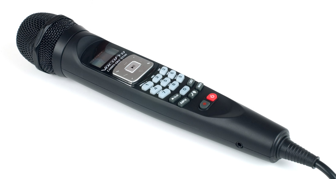 VocoPro CARRYOKE STAR PlugandPlay Karaoke Microphone with SD Card