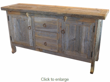 Rustic Barnwood Natural Buffet
