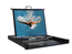 LCD1U17-18 1U LCD SUN Solaris Compatible Rackmount 17" TFT LCD Monitor Keyboard Drawer Optional 8 port / 16 port DB-15 KVM Switch