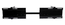 RDMBT-2U09 Mounting for (2) 75mm hole pattern monitors ( 1 RDMB-2U03 + 1 RDMP-2U03 + 1 RDMP-2U04)